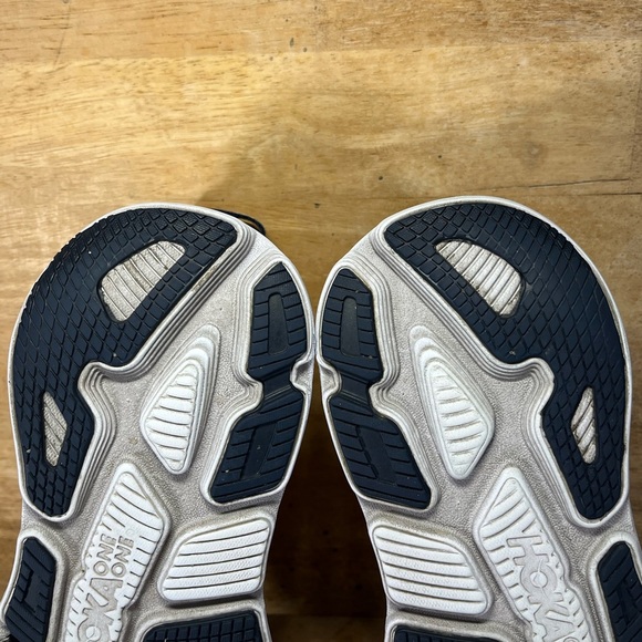 Hoka One One Bondi 7 CUSHIONED Womens Size 7 Running Shoes Sneakers Gray Blue - Picture 9 of 12